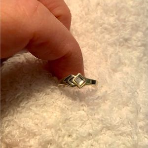 Silpada sterling Silver with crystal accent toe ring